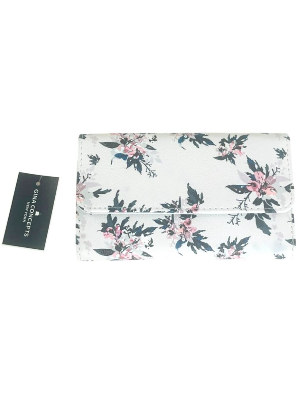 GINA CONCEPTS New York - Women's White with Floral Design Wallet - NEW with tags - Picture 5 of 5